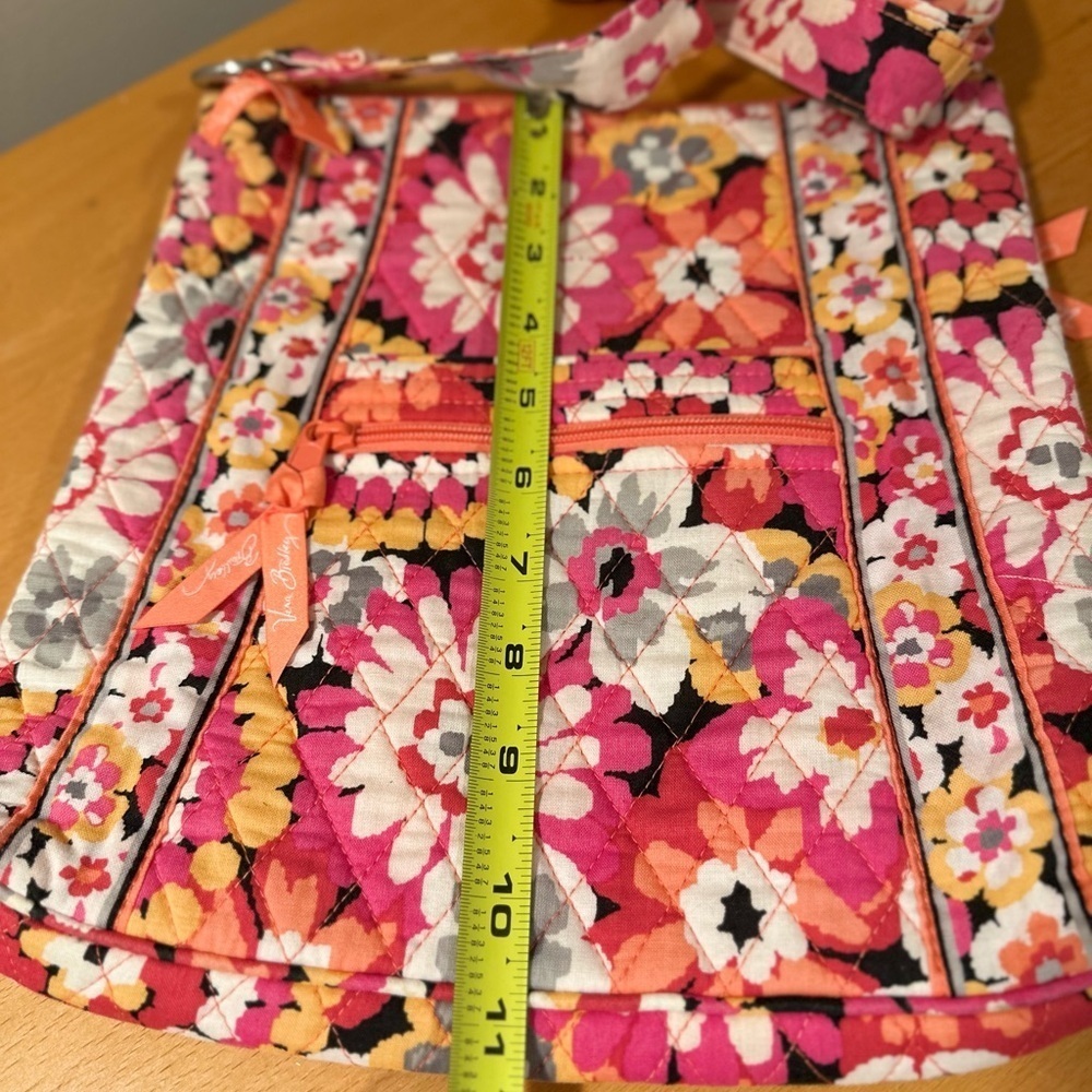 Vera Bradley Hipster Crossbody Bag Pixie Blooms Retired 2015 Cotton Lightweight - Picture 8 of 15